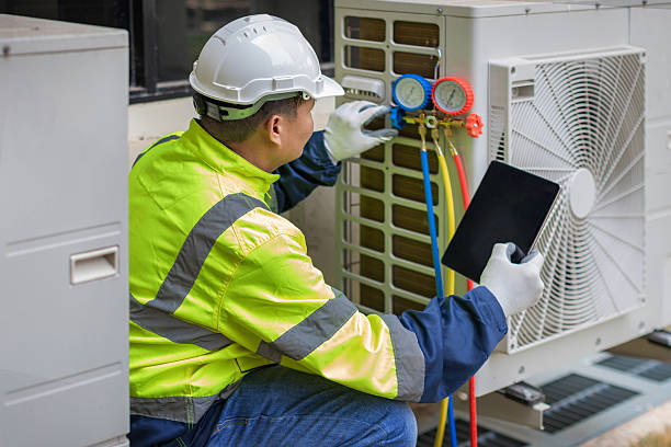 Professional Hvac technician working in Angola, NY